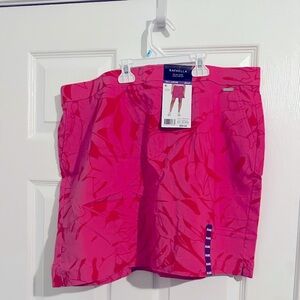 Rafaella pink palm skort sz XXL nwt